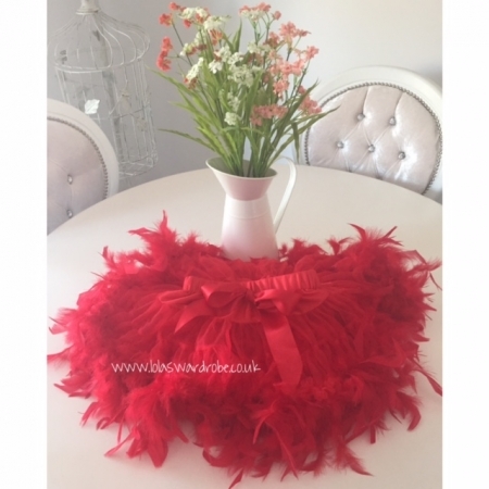 DELUXE FEATHER TUTU (RED)