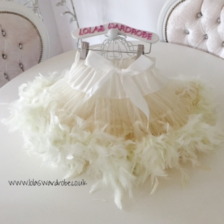 DELUXE FEATHER TUTU (IVORY)