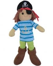 LARGE VINTAGE RAG DOLL - PETE (PIRATE)