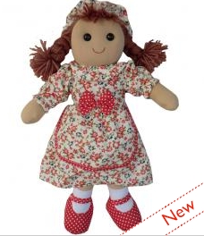 LARGE VINTAGE RAG DOLL - MOLLY