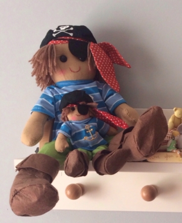 SMALL VINTAGE RAG DOLL - PETE