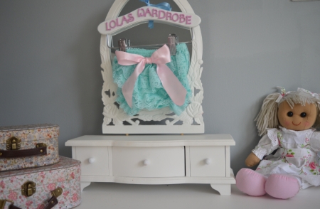 ELLIE - Mint with Pink Ribbon