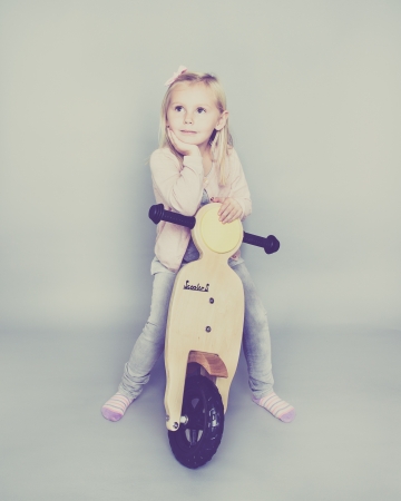 GEORGE - Vintage Classic Ride On Vespa Motorcycle