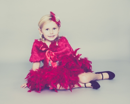 DELUXE FEATHER TUTU (RED)