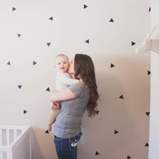 Black Triangle Wall Decals