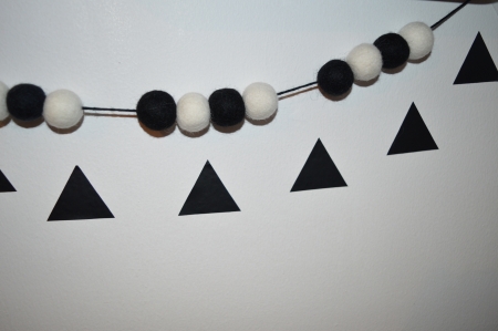 Black Triangle Wall Decals