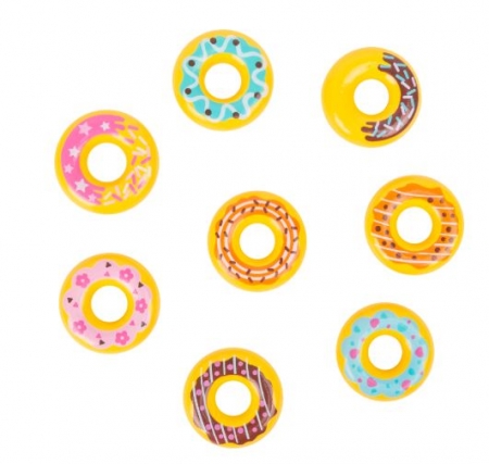 PASTEL WOODEN PLAY DONUTS