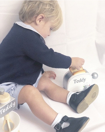 WOODEN PERSONALISED TOASTER SET